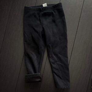 OshKosh B'gosh Black Kids Fleece Lined Leggings 4T EUC